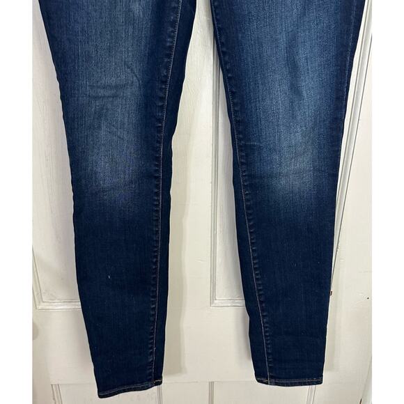 J. Crew Factory Stretch Skinny Blue Jeans Style E7294 Size 28/30 Dark Mid Rise - Picture 4 of 10